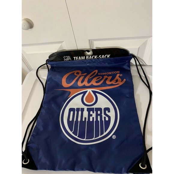 New Edmonton Oilers Officially Licensed NHL TEAM Back Sack Tote - Northwest NWT - Picture 4 of 5